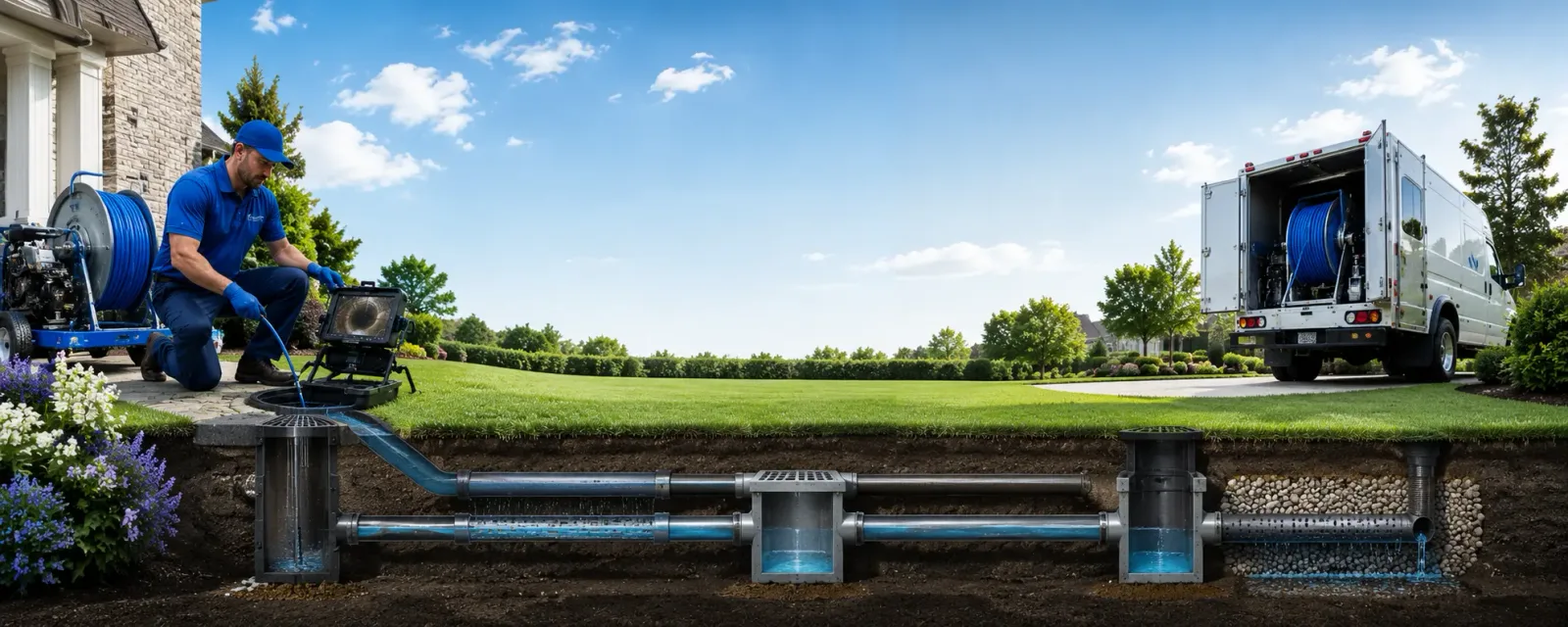 Outdoor drain cleaning information for Lynchburg, OH